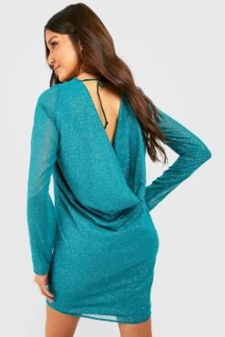 Robe Courte Pailletée 7 Robe Courte Pailletée -BOOHO Kleidung Magasin gzz28650 emerald xl 1
