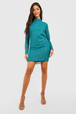 Robe Courte Pailletée 8 Robe Courte Pailletée -BOOHO Kleidung Magasin gzz28650 emerald xl 2
