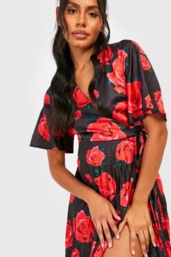 Maternité - Robe De Grossesse Mi-longue Fleurie -BOOHO Kleidung Magasin gzz30676 black xl 3