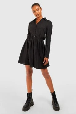 Tall - Robe Chemise Texturée