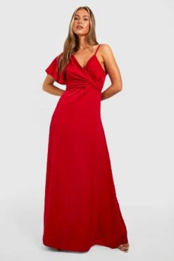 Robe Asymétrique Torsadée -BOOHO Kleidung Magasin gzz32748 rose xl 2