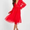 Robe Mi-longue Basique -BOOHO Kleidung Magasin gzz32870 red xl