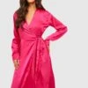 Robe Portefeuille Mi-longue -BOOHO Kleidung Magasin gzz32897 hot20pink xl