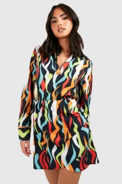 Robe Longue Imprimée -BOOHO Kleidung Magasin gzz33097 multi xl 3