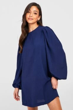 Robe Droite à Manches Ballon