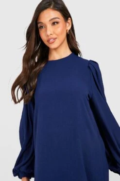 Robe Droite à Manches Ballon -BOOHO Kleidung Magasin gzz33152 navy xl 3