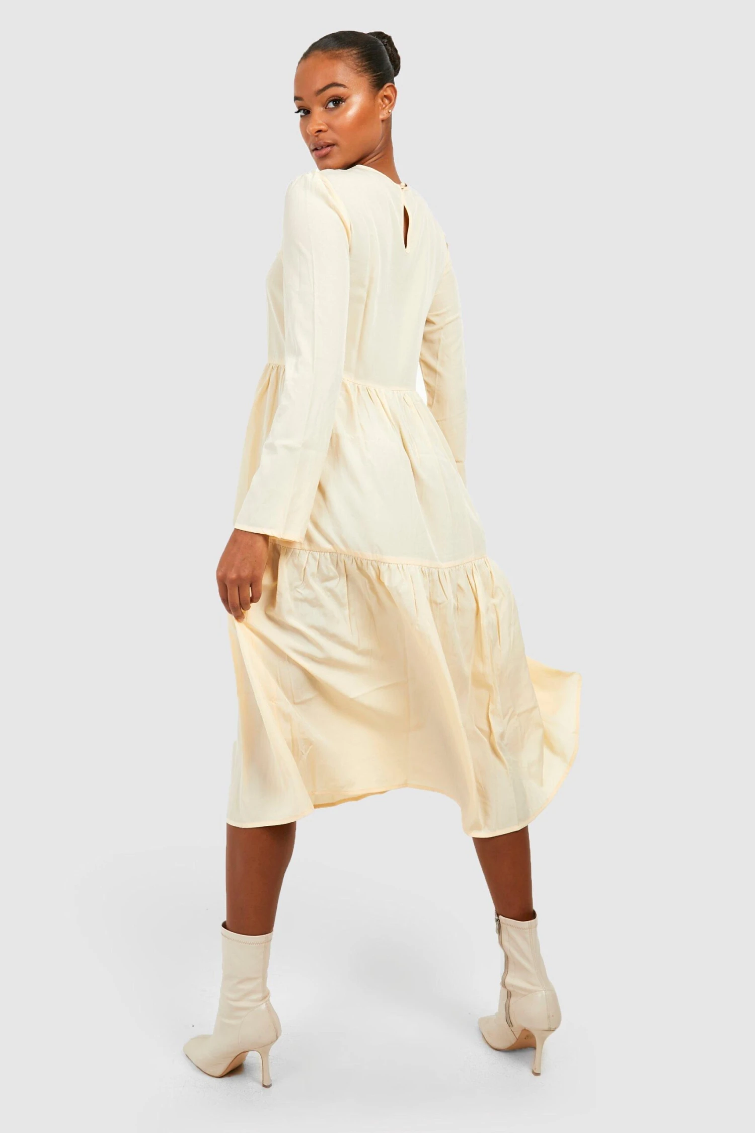 Tall - Robe Babydoll Froncée 4 Tall - Robe Babydoll Froncée – Image 2