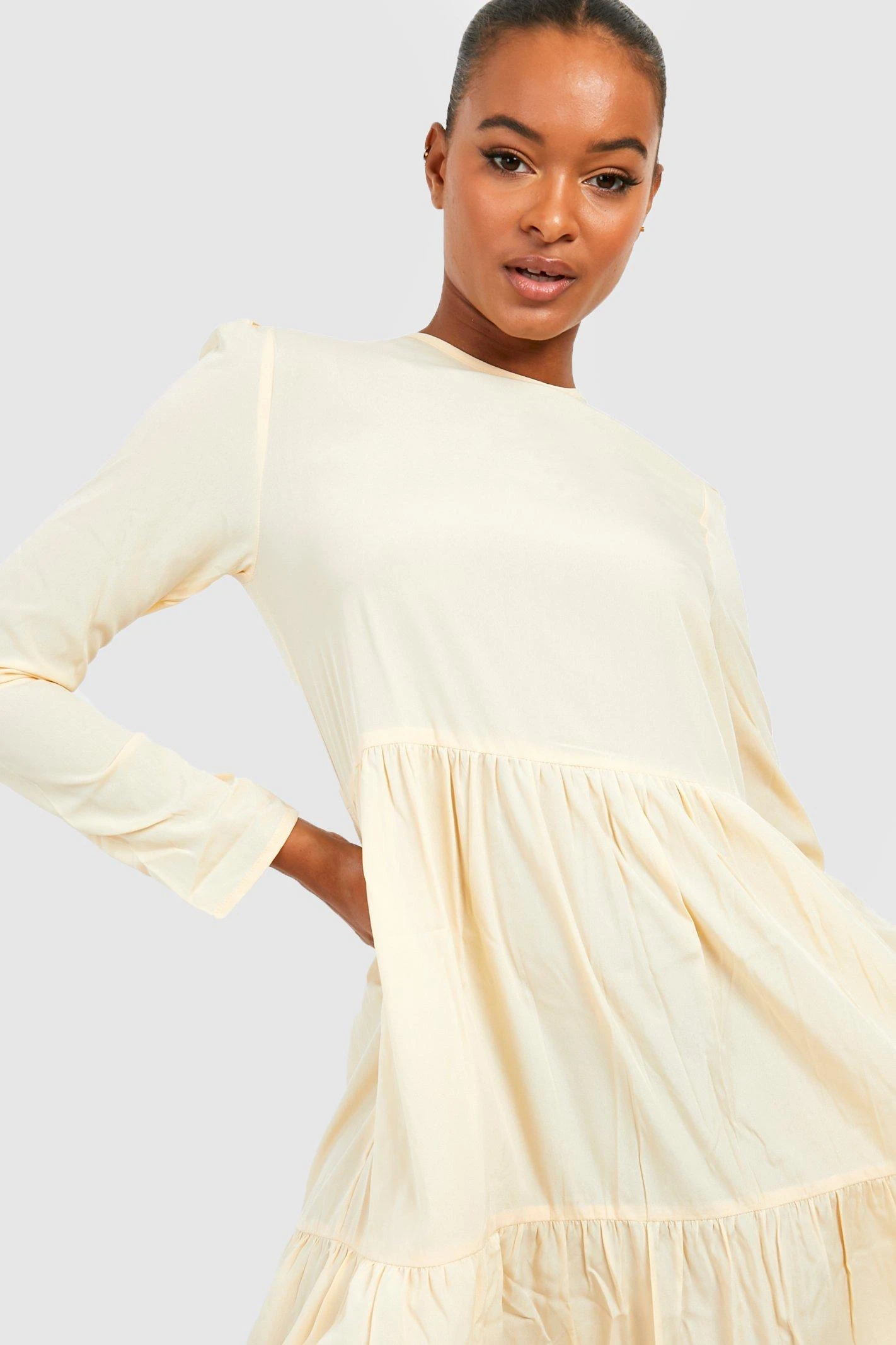 Tall - Robe Babydoll Froncée 6 Tall - Robe Babydoll Froncée – Image 4