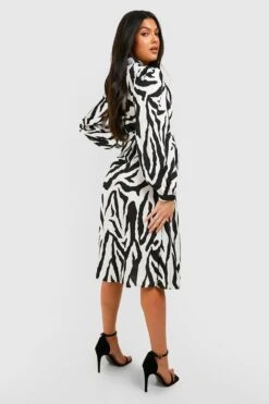 Maternité - Robe Chemise De Grossesse Imprimée 7 Maternité - Robe Chemise De Grossesse Imprimée -BOOHO Kleidung Magasin gzz33663 black xl 1