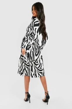 Maternité - Robe De Grossesse Imprimée 7 Maternité - Robe De Grossesse Imprimée -BOOHO Kleidung Magasin gzz33670 black xl 1