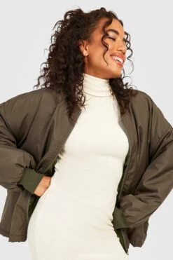 Robe Moulante Texturée à Col Roulé 9 Robe Moulante Texturée à Col Roulé -BOOHO Kleidung Magasin gzz33911 ecru xl 3