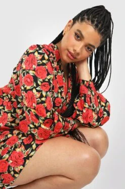 Grande Taille - Robe Patineuse -BOOHO Kleidung Magasin gzz34582 red xl 3