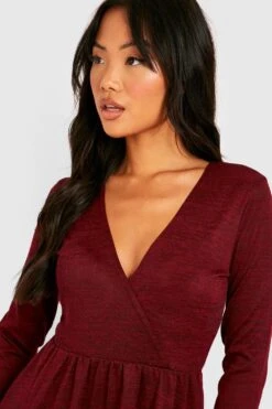 Petite - Robe Patineuse En Maille -BOOHO Kleidung Magasin gzz37257 red xl 3