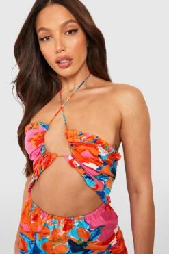 Tall - Robe Dos Nu à Découpes -BOOHO Kleidung Magasin gzz37461 multi xl 3