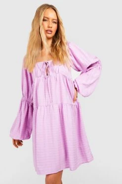 Tall - Robe à Volants Et Manches Bouffantes