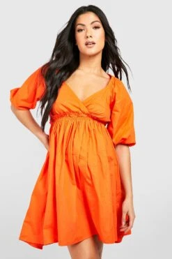 Maternité - Robe De Grossesse Babydoll à Volants