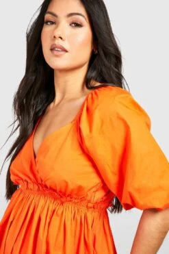 Maternité - Robe De Grossesse Babydoll à Volants -BOOHO Kleidung Magasin gzz37838 coral xl 3