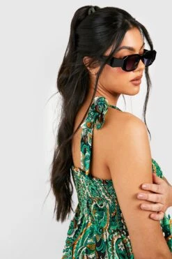 Maternité - Robe De Grossesse Froncée Nouée -BOOHO Kleidung Magasin gzz37846 blue xl 3