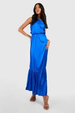 Robe Asymétrique Satinée -BOOHO Kleidung Magasin gzz37903 cobalt xl 2