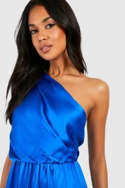 Robe Asymétrique Satinée -BOOHO Kleidung Magasin gzz37903 cobalt xl 3
