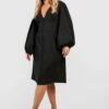 Grande Taille - Robe Mi-longue En Coton à Manches Tombantes -BOOHO Kleidung Magasin gzz37989 black xl
