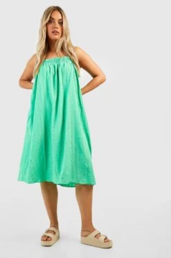 Grande Taille - Robe Mi-longue Texturée -BOOHO Kleidung Magasin gzz38004 pale20green xl 2