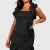 Grande Taille - Robe En Lin à Volants -BOOHO Kleidung Magasin gzz38162 black xl