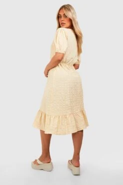 Grande Taille - Robe Portefeuille Mi-longue -BOOHO Kleidung Magasin gzz38422 stone xl 1