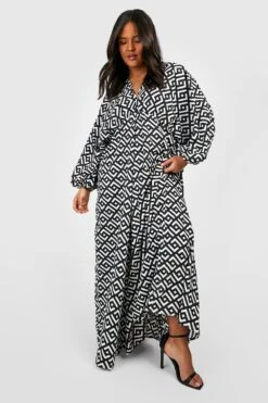 Grande Taille - Robe Longue Décolletée -BOOHO Kleidung Magasin gzz38602 black xl 2