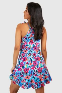 Petite - Robe Fleurie à Volants -BOOHO Kleidung Magasin gzz38628 white xl 1