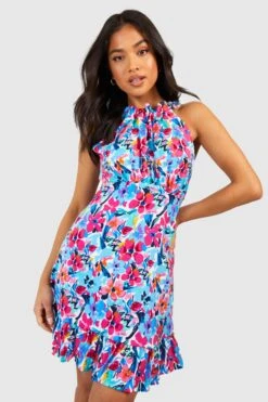 Petite - Robe Fleurie à Volants -BOOHO Kleidung Magasin gzz38628 white xl 2