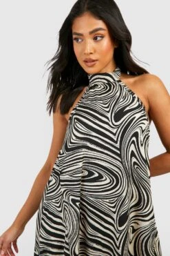 Petite - Robe Longue Marbrée Dos Nu -BOOHO Kleidung Magasin gzz38669 black xl 3