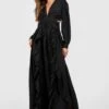 Robe Longue à Découpes Et Anneau -BOOHO Kleidung Magasin gzz38856 black xl