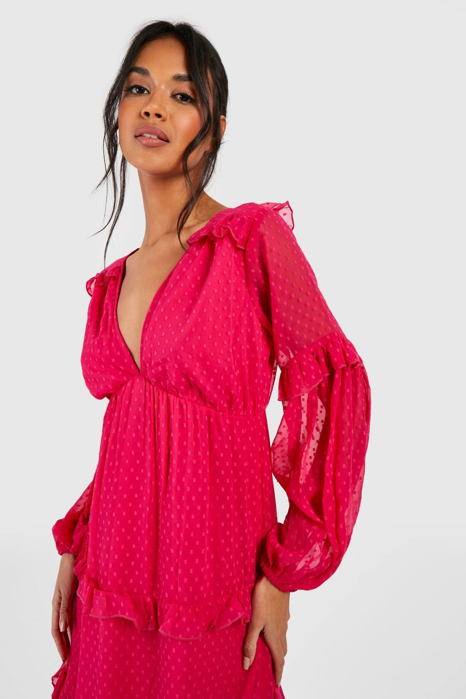 Robe Plumetis à Volants 6 Robe Plumetis à Volants – Image 4