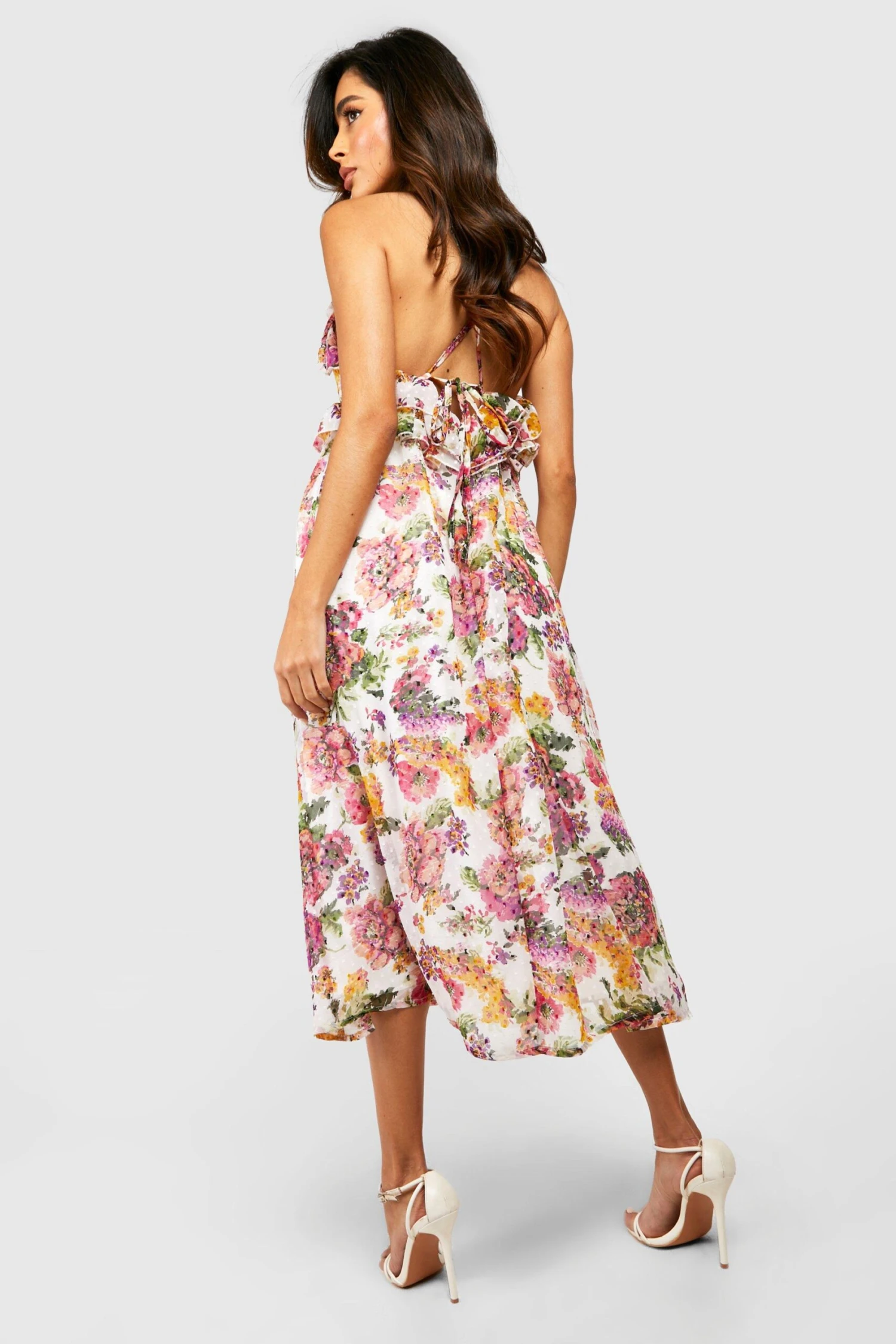 Robe Nuisette Fleurie à Volants 4 Robe Nuisette Fleurie à Volants – Image 2