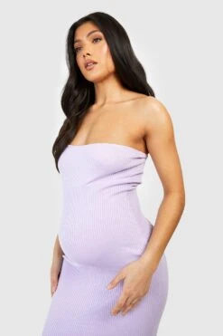 Maternité - Robe Bandeau Côtelée -BOOHO Kleidung Magasin gzz40000 lilac xl 3