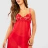 Saint-Valentin - Robe En Mesh Et Dentelle -BOOHO Kleidung Magasin gzz40125 red xl