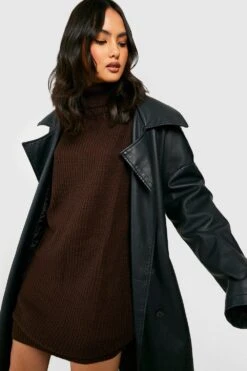 Robe Pull à Col Roulé -BOOHO Kleidung Magasin gzz40959 chocolate xl 3