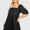 Grande Taille - Robe Babydoll à Manches Bouffantes 2 Grande Taille - Robe Babydoll à Manches Bouffantes -BOOHO Kleidung Magasin gzz41328 black xl