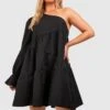 BOOHOO Grande Taille - Robe Asymétrique à Volants étagés 1 BOOHOO Grande Taille - Robe Asymétrique à Volants étagés -BOOHO Kleidung Magasin gzz41330 black xl