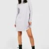 Robe Patineuse Côtelée à Col Roulé -BOOHO Kleidung Magasin gzz41683 grey20marl xl