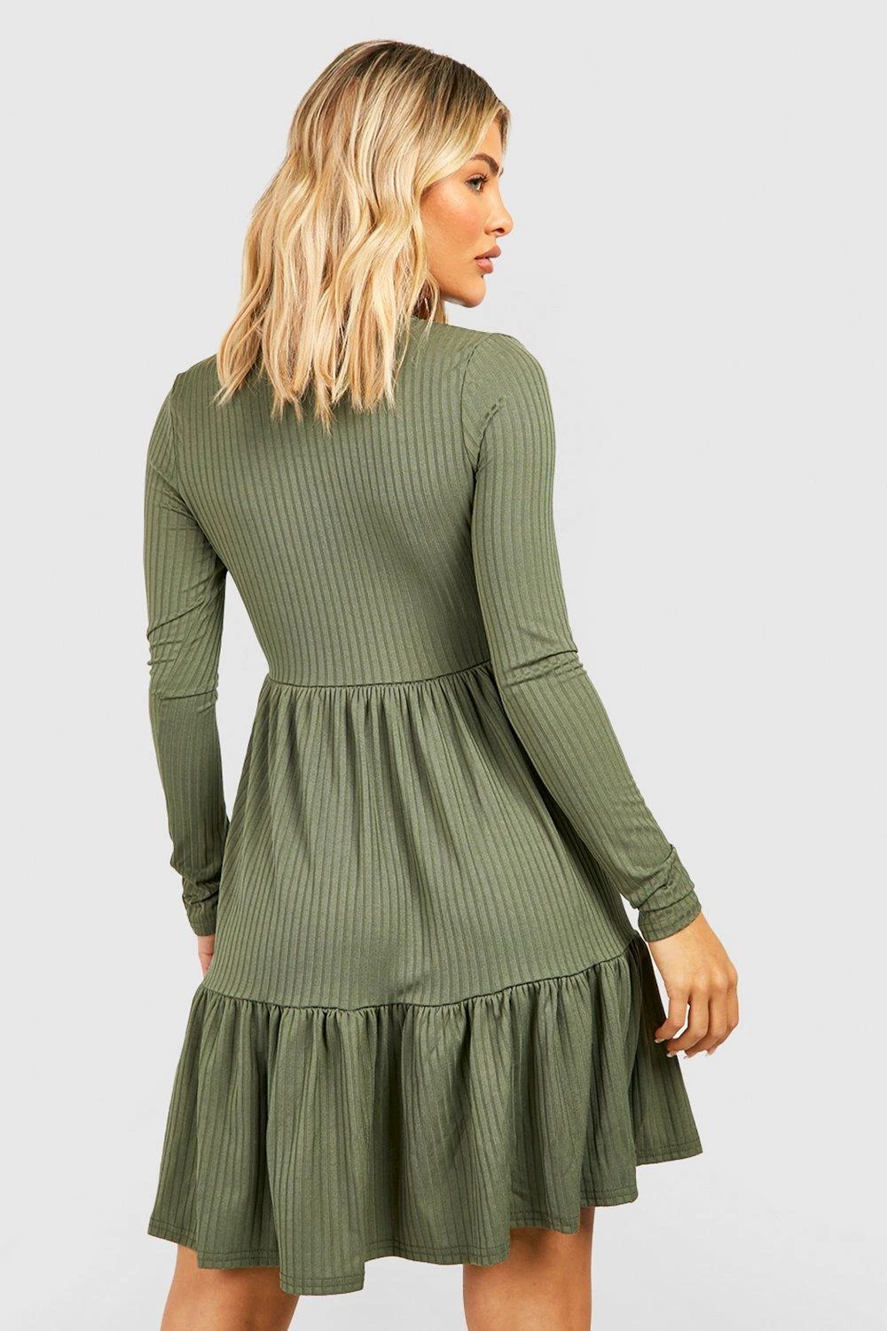 Robe Patineuse Froncée Côtelée 4 Robe Patineuse Froncée Côtelée – Image 2