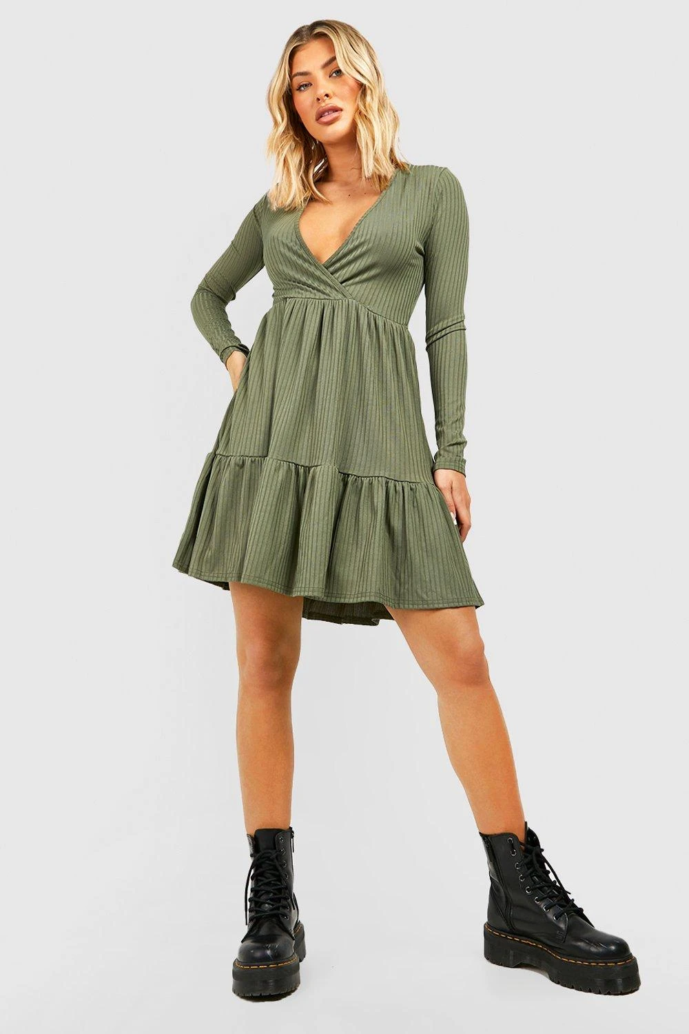 Robe Patineuse Froncée Côtelée 5 Robe Patineuse Froncée Côtelée – Image 3