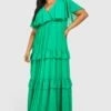Grande Taille - Robe Longue à Manches Larges -BOOHO Kleidung Magasin gzz42548 bright20green xl