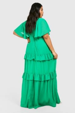 Grande Taille - Robe Longue à Manches Larges 7 Grande Taille - Robe Longue à Manches Larges -BOOHO Kleidung Magasin gzz42548 bright20green xl 1