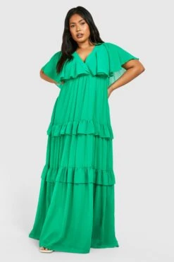 Grande Taille - Robe Longue à Manches Larges 8 Grande Taille - Robe Longue à Manches Larges -BOOHO Kleidung Magasin gzz42548 bright20green xl 2