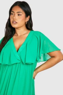 Grande Taille - Robe Longue à Manches Larges 9 Grande Taille - Robe Longue à Manches Larges -BOOHO Kleidung Magasin gzz42548 bright20green xl 3