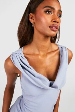 BOOHOO Robe De Demoiselle D'honneur Longue à Col Bénitier 9 BOOHOO Robe De Demoiselle D'honneur Longue à Col Bénitier -BOOHO Kleidung Magasin gzz42587 blue xl 3