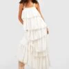 Robe Longue à Volants étagés -BOOHO Kleidung Magasin gzz42615 cream xl