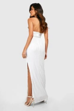 Robe Longue Ornementée -BOOHO Kleidung Magasin gzz42633 white xl 1